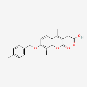 {4,8-dimethyl-7-[(4-methylbenzyl)oxy]-2-oxo-2H-chromen-3-yl}acetic acid