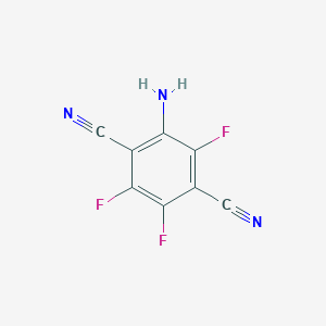 molecular formula C8H2F3N3 B153956 2-氨基-3,5,6-三氟对苯二甲腈 CAS No. 133622-66-9
