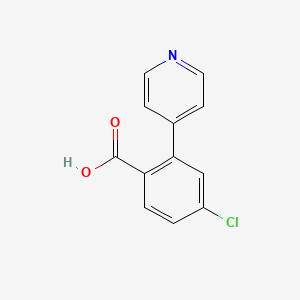 4-Chloro-2-(pyridin-4-yl)benzoic acid