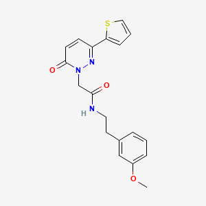 N-(3-methoxyphenethyl)-2-(6-oxo-3-(thiophen-2-yl)pyridazin-1(6H)-yl)acetamide