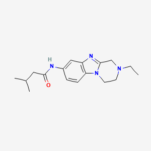 N-(2-ethyl-1,2,3,4-tetrahydropyrazino[1,2-a]benzimidazol-8-yl)-3-methylbutanamide