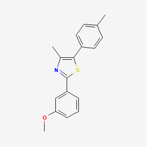 2-(3-Methoxyphenyl)-4-methyl-5-(p-tolyl)thiazole