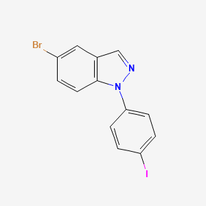 molecular formula C13H8BrIN2 B15395770 5-Bromo-1-(4-iodophenyl)-1H-indazole 