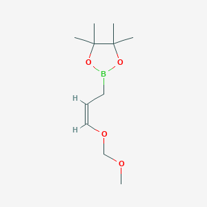 2-[(2Z)-3-(Methoxymethoxy)prop-2-en-1-yl]-4,4,5,5-tetramethyl-1,3,2-dioxaborolane