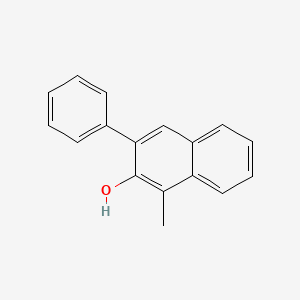 molecular formula C17H14O B15396717 1-Methyl-3-phenylnaphthalen-2-ol 