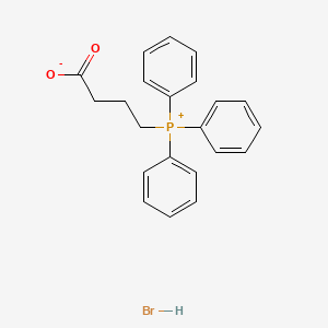 4-Triphenylphosphaniumylbutanoate;hydrobromide