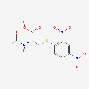 molecular formula C11H11N3O7S B015397 NAc-DNP-半胱氨酸 CAS No. 35897-25-7