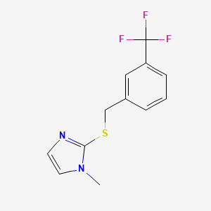 1-methyl-2-{[3-(trifluoromethyl)benzyl]sulfanyl}-1H-imidazole