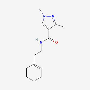 N-(2-(cyclohex-1-en-1-yl)ethyl)-1,3-dimethyl-1H-pyrazole-4-carboxamide