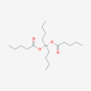 molecular formula C18H36O4Sn B15397242 Di(pentanoyloxy)dibutylstannane CAS No. 3465-74-5