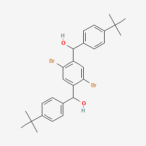 (2,5-Dibromo-1,4-phenylene)bis((4-(tert-butyl)phenyl)methanol)