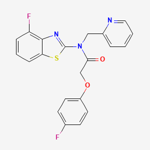 molecular formula C21H15F2N3O2S B15397281 N-(4-fluorobenzo[d]thiazol-2-yl)-2-(4-fluorophenoxy)-N-(pyridin-2-ylmethyl)acetamide CAS No. 1171891-28-3