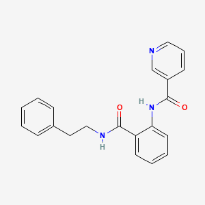 N-{2-[(2-phenylethyl)carbamoyl]phenyl}pyridine-3-carboxamide