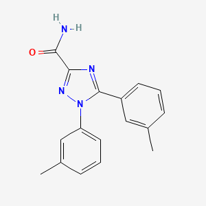 1,5-Bis(3-methylphenyl)-1H-1,2,4-triazole-3-carboxamide