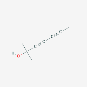 molecular formula C8H10O B15397389 2-Methylhepta-3,5-diyn-2-ol CAS No. 3876-63-9