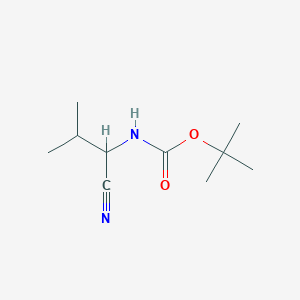 molecular formula C10H18N2O2 B153974 叔丁基N-(1-氰基-2-甲基丙基)氨基甲酸酯 CAS No. 130457-35-1