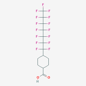 4-(Pentadecafluoroheptyl)cyclohexane-1-carboxylic acid