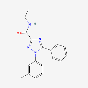 N-Ethyl-1-(3-methylphenyl)-5-phenyl-1H-1,2,4-triazole-3-carboxamide