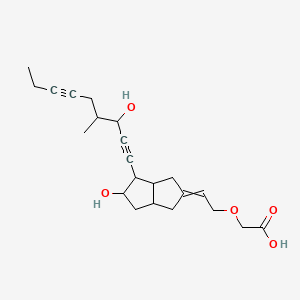 2-[2-[5-hydroxy-4-(3-hydroxy-4-methylnona-1,6-diynyl)-3,3a,4,5,6,6a-hexahydro-1H-pentalen-2-ylidene]ethoxy]acetic acid