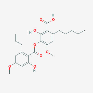 2-Hydroxy-3-(2-hydroxy-4-methoxy-6-propylbenzoyl)oxy-4-methoxy-6-pentylbenzoic acid