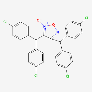 3,4-Bis[bis(4-chlorophenyl)methyl]-2-oxido-1,2,5-oxadiazol-2-ium