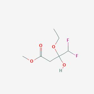 Methyl 3-ethoxy-4,4-difluoro-3-hydroxybutanoate