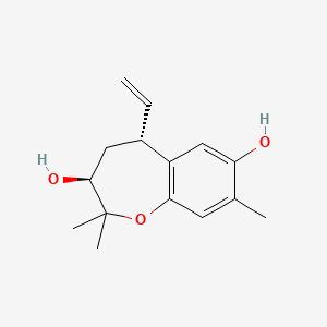 (3S,5R)-5-ethenyl-2,2,8-trimethyl-4,5-dihydro-3H-1-benzoxepine-3,7-diol