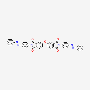 molecular formula C40H24N6O5 B15397784 5,5'-oxybis[2-{4-[(E)-phenyldiazenyl]phenyl}-1H-isoindole-1,3(2H)-dione] CAS No. 306767-00-0