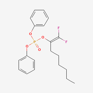 1,1-Difluorooct-1-EN-2-YL diphenyl phosphate