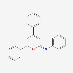 Benzenamine, N-(4,6-diphenyl-2H-pyran-2-ylidene)-