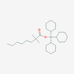 Tricyclohexyl[(2,2-dimethyloctanoyl)oxy]stannane