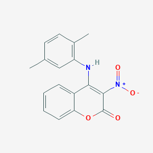 4-(2,5-Dimethylanilino)-3-nitrochromen-2-one