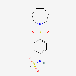 N-[4-(azepan-1-ylsulfonyl)phenyl]methanesulfonamide