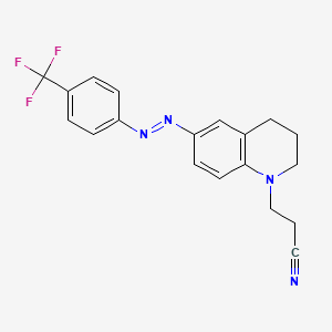 3-[6-[[4-(trifluoromethyl)phenyl]diazenyl]-3,4-dihydro-2H-quinolin-1-yl]propanenitrile