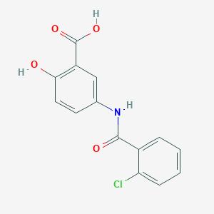 5-[(2-Chlorobenzoyl)amino]-2-hydroxybenzoic acid