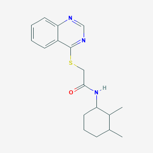 N-(2,3-dimethylcyclohexyl)-2-quinazolin-4-ylsulfanylacetamide