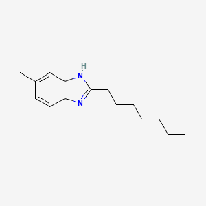 B15398273 2-heptyl-6-methyl-1H-benzimidazole CAS No. 5059-50-7