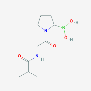 (1-(Isobutyrylglycyl)pyrrolidin-2-yl)boronic acid