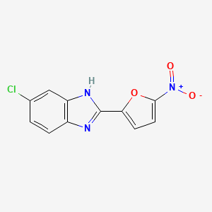 6-chloro-2-(5-nitrofuran-2-yl)-1H-benzimidazole