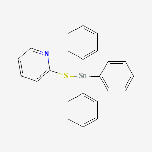 molecular formula C23H19NSSn B15398375 Triphenyl(2-pyridylsulfanyl)stannane CAS No. 20637-89-2