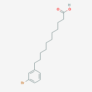 molecular formula C17H25BrO2 B15398381 11-(3-Bromophenyl)undecanoic acid CAS No. 89201-85-4