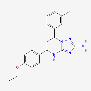 5-(4-Ethoxyphenyl)-7-(3-methylphenyl)-4,5,6,7-tetrahydro[1,2,4]triazolo[1,5-a]pyrimidin-2-amine