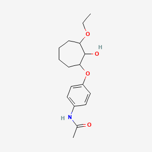 N-{4-[(3-Ethoxy-2-hydroxycycloheptyl)oxy]phenyl}acetamide