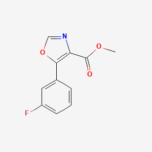 Methyl 5-(3-fluorophenyl)-1,3-oxazole-4-carboxylate