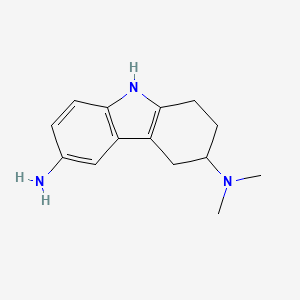 6-amino-3-(dimethyl)amino-1,2,3,4-tetrahydro-9H-carbazole