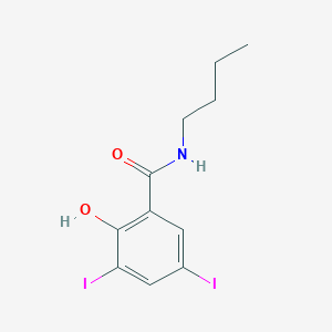 N-Butyl-2-hydroxy-3,5-diiodobenzamide