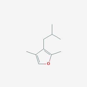 B15398721 2,4-Dimethyl-3-(2-methylpropyl)furan CAS No. 89100-06-1