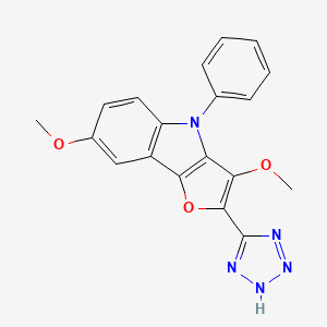 3,7-Dimethoxy-4-phenyl-2-(2H-tetrazol-5-yl)-4H-furo[3,2-b]indole