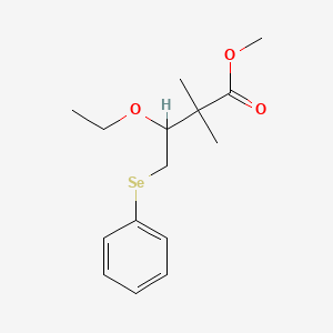 Methyl 3-ethoxy-2,2-dimethyl-4-(phenylselanyl)butanoate