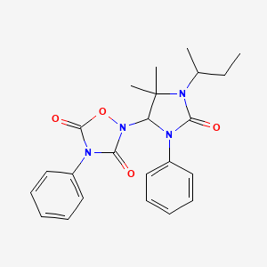 2-[1-(Butan-2-yl)-5,5-dimethyl-2-oxo-3-phenylimidazolidin-4-yl]-4-phenyl-1,2,4-oxadiazolidine-3,5-dione